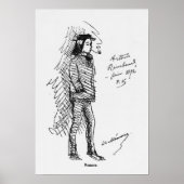 Arthur Rimbaud  June 1872 ポスター (正面)