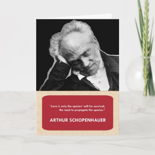 Arthur Schopenhauerアンチ – バレンタインデーのカード シーズンカード (正面)