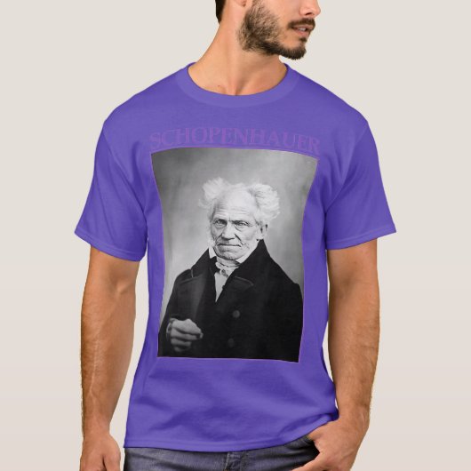 Arthur Schopenhauer German Philosopher Tシャツ (正面)