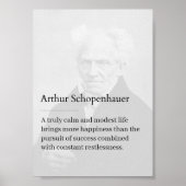 Arthur Schopenhauer Poster de citas inspiradoras ポスター (正面)