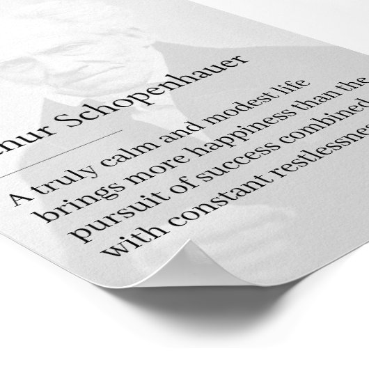 Arthur Schopenhauer Poster de citas inspiradoras ポスター (角)