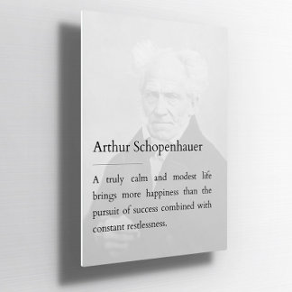 Arthur Schopenhauer Poster de citas inspiradoras ポスター