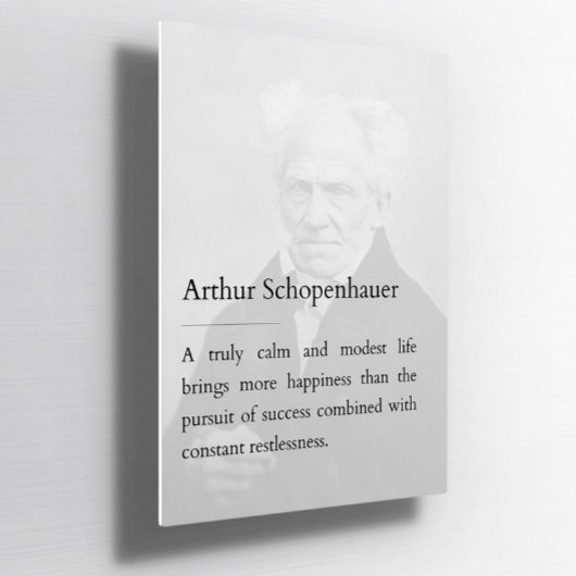 Arthur Schopenhauer Poster de citas inspiradoras ポスター