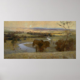 Arthur Streeton - 'Still_glides_the stream, and_sh ポスター