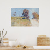 Arthur Streeton - Sunlight (Cutting on a hot road) ポスター (キッチン)