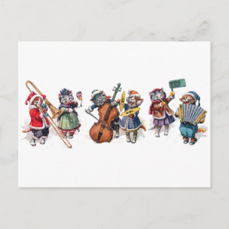 Arthur Thiele – 雪遊の中でのCats Orchestra。 ポストカード