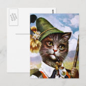 Arthur Thiele - Bavarian Alps Cat ポストカード (正面/裏面)