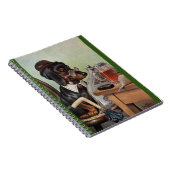 Arthur Thiele Dachshundの読スパイラルノート ノートブック (右側)