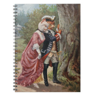 Arthur Thiele Romantic Catsスパイラルノート ノートブック