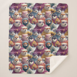 Artic Polar Bears Ski Club シェルパブランケット