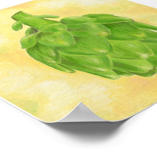 Artichoke Painting print ポスター (角)