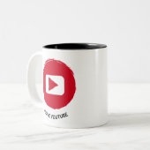 articulos personalizados  i live youtube ツートーンマグカップ (正面左)