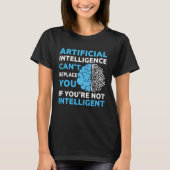 Artificial Intelligence Algorithm Programmer AI De Tシャツ (正面)
