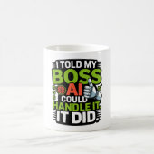 Artificial Intelligence Boss AI Funny Design コーヒーマグカップ (中央)
