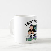 Artificial Intelligence Facts Humor Design コーヒーマグカップ (正面左)