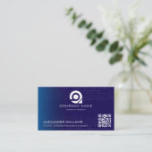 Artificial Intelligence Software Engineer Visiting 名刺 (スタンド正面)