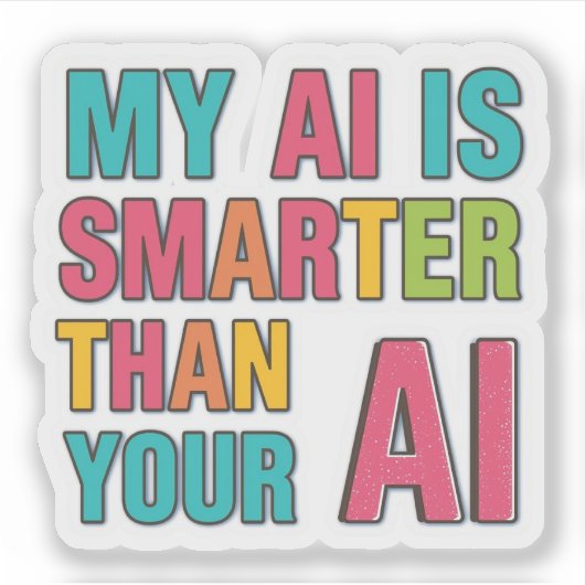 Artificial intelligence sticker シール (正面)