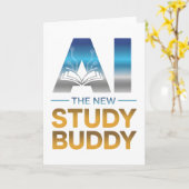 Artificial Intelligence Study Buddy Design カード (黄色い花)