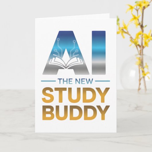 Artificial Intelligence Study Buddy Design カード (黄色い花)