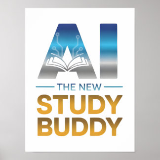 Artificial Intelligence Study Buddy Design ポスター