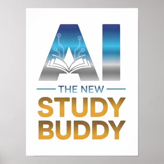 Artificial Intelligence Study Buddy Design ポスター (正面)