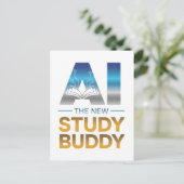 Artificial Intelligence Study Buddy Design ポストカード (スタンド正面)