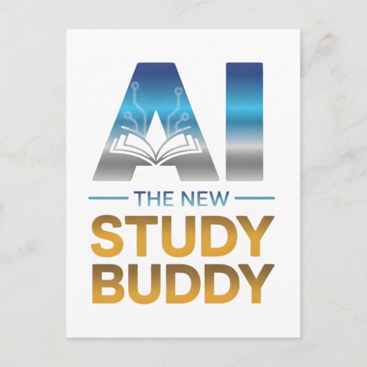 Artificial Intelligence Study Buddy Design ポストカード (正面)
