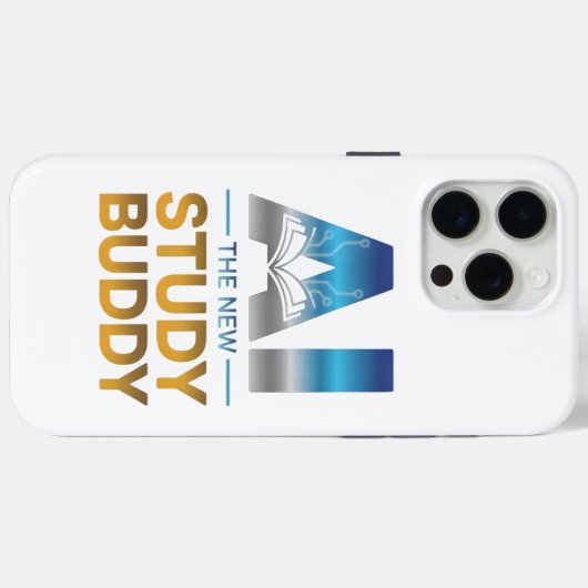 Artificial Intelligence Study Buddy Design Case-Mate iPhoneケース (裏面 (横))