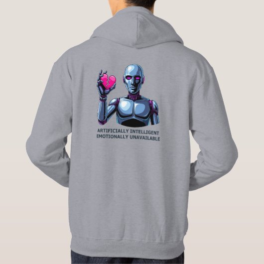 Artificially Intelligent Emotionally Unavailable  パーカ (裏面)