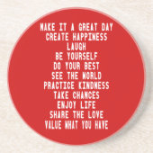 Artinspiredによってそれにすばらしい日のグラフィック・デザインをして下さい コースター (正面)