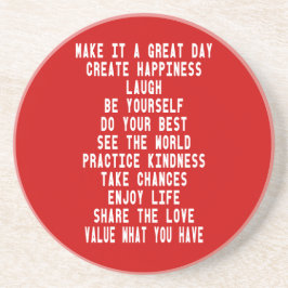 Artinspiredによってそれにすばらしい日のグラフィック・デザインをして下さい コースター