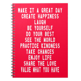 Artinspiredによってそれにすばらしい日のグラフィック・デザインをして下さい ノートブック