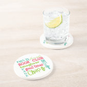 Artinspired著ブッククラブの地下鉄のデザイン コースター (側面)