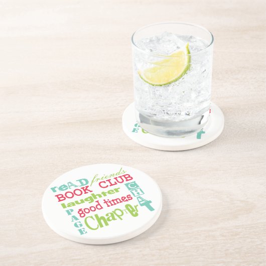 Artinspired著ブッククラブの地下鉄のデザイン コースター (側面)