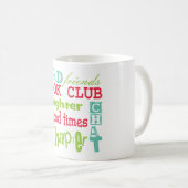 Artinspired著ブッククラブの地下鉄のデザイン コーヒーマグカップ (正面右)