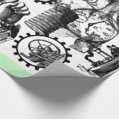 Artinspired著作のSteampunkのコラージュ#1 ラッピングペーパー (角)