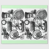 Artinspired著作のSteampunkのコラージュ#1 ラッピングペーパー (フラット)