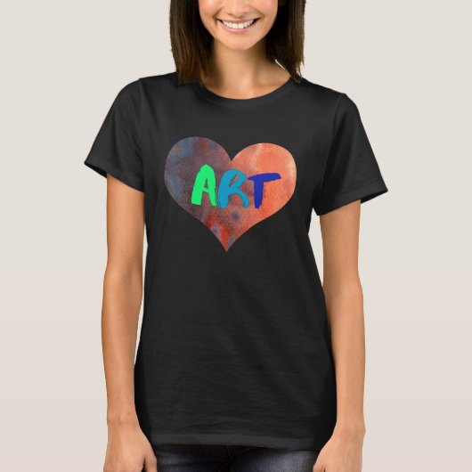 Artis Teacher  For  Colorful Heart Tシャツ (正面)