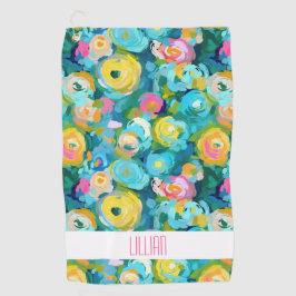 Artisan 絵を描カラフルおもしろい ゴルフタオル