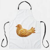 Artisan Baked Bread Bird Sculpture エプロン (正面)