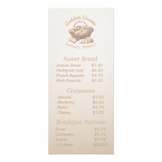 Artisan Bread Basket ラックカード (正面)