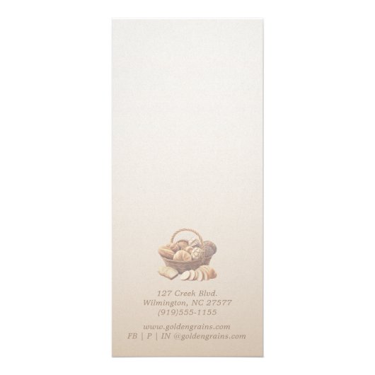 Artisan Bread Basket ラックカード (裏面)