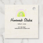 Artisan Canvas Rainbow 'Happiness is Homemade'  フェイバータグ (裏面)