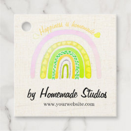Artisan Canvas Rainbow 'Happiness is Homemade'  フェイバータグ