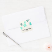 Artisan Canvas Snowflake Happiness スクエアシール (封筒)
