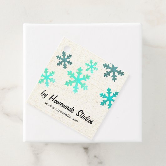 Artisan Canvas Snowflake Happiness フェイバータグ (インサイチュ)
