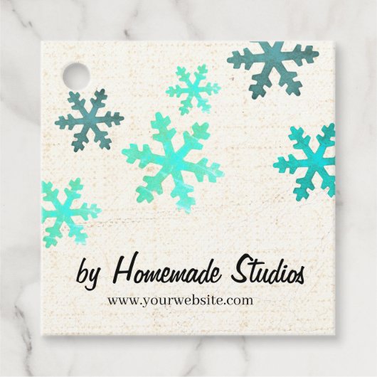 Artisan Canvas Snowflake Happiness フェイバータグ (正面)