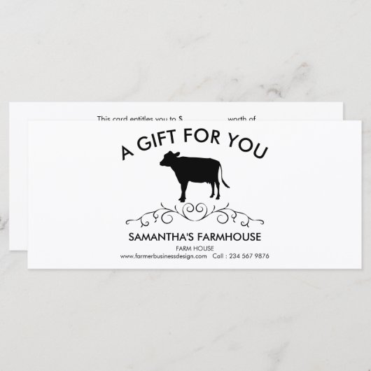 Artisan Cattle Farm (正面/裏面)