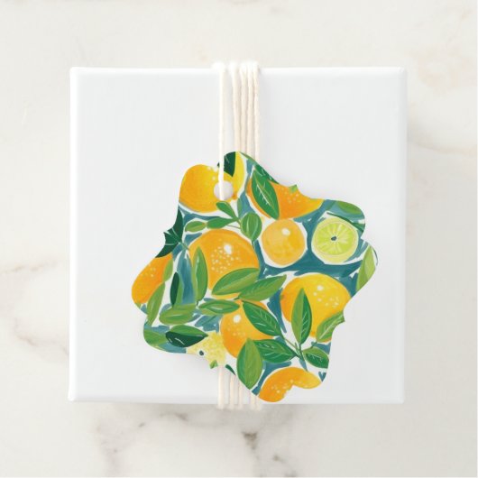 Artisan Citrus Tree Lemons Oranges Limes Colorful  フェイバータグ (インサイチュ)