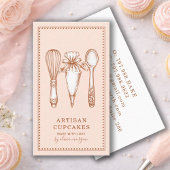 Artisan Cupcake Bakery Baking Utensils 名刺